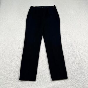 Quince Ultra Stretch Ponte Pintuck Ankle Pant Medium Black Womens Capsule